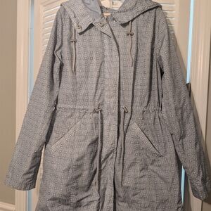 Merona Women's Gray Hooded Jacket, Size Medium